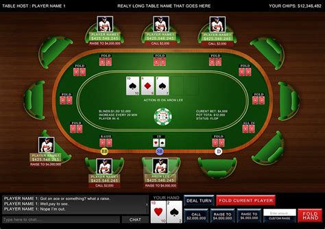 create poker table online.
